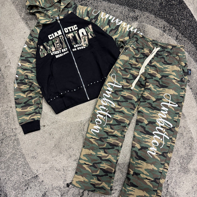 Completo Uomo Cianotic Tracksuit Army