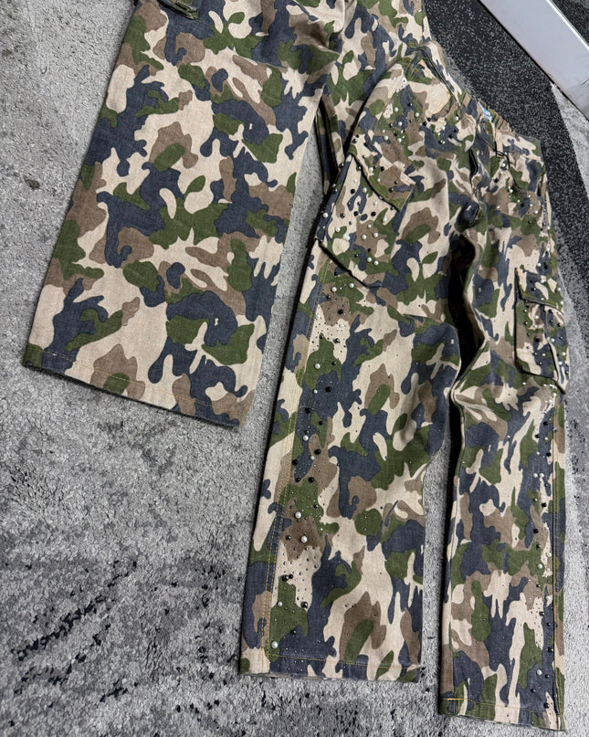 Jeans Uomo Cargo Army
