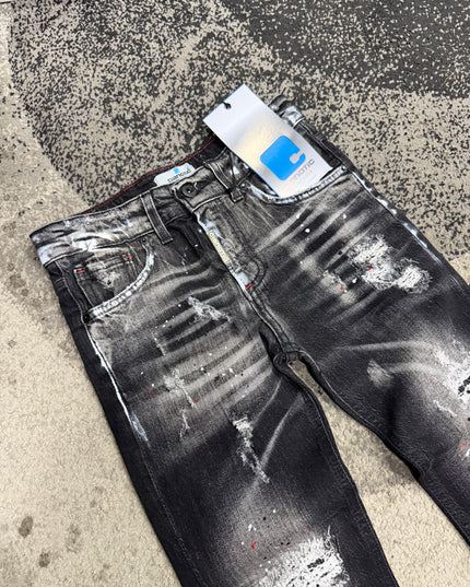 Jeans Bambino Cianotic over time black