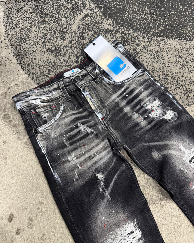 Jeans Bambino Cianotic over time black