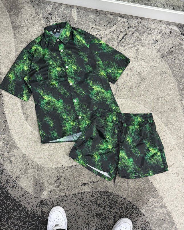Completo Uomo Mare Uomo Camicia+Costume