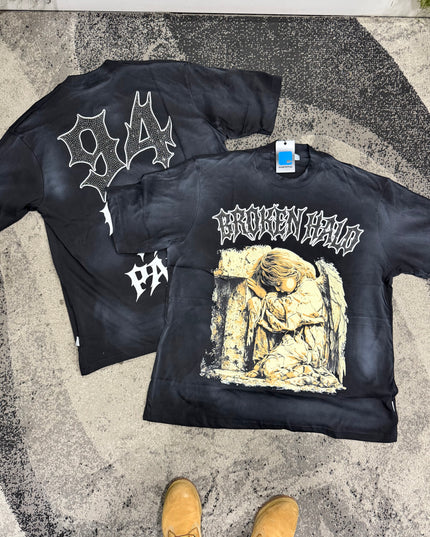 T-Shirt Uomo Cianotic Taglie Forti Broken Halo