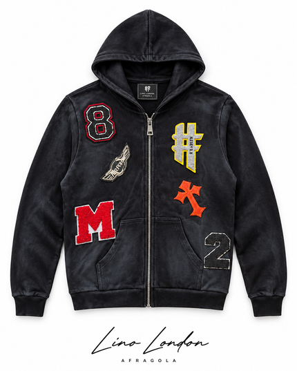 Felpa Bambino Reset Zip Patch