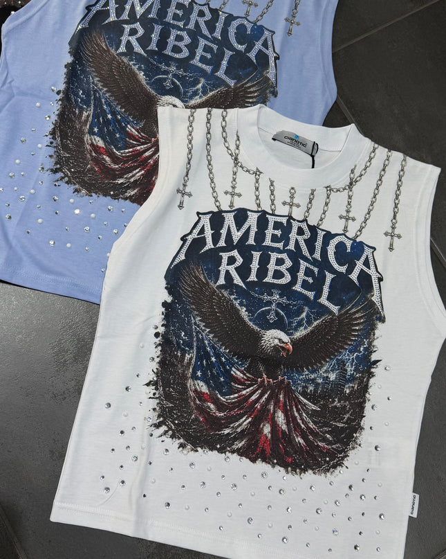 T-Shirt Bambino Cianotic America Ribe