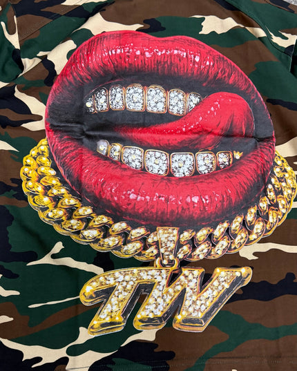T-Shirt Uomo TPWR Mimetica Mouth