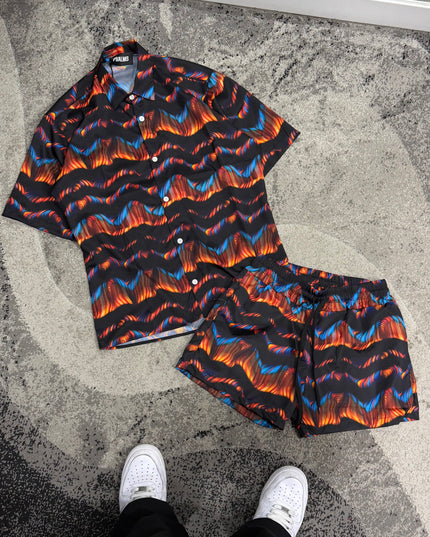 Completo Uomo Mare Uomo Camicia+Costume