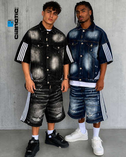 Completo Uomo Cianotic Stripe