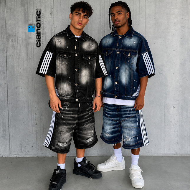 Completo Uomo Cianotic Stripe