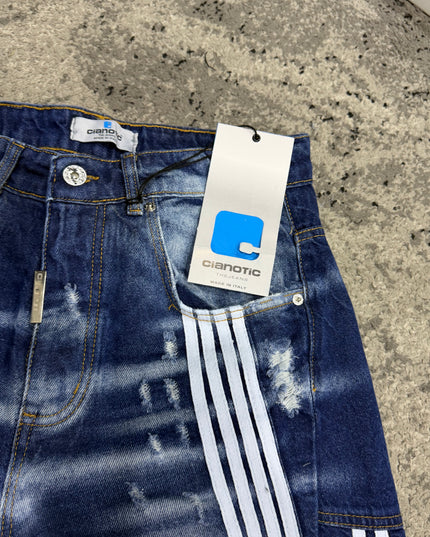 Bermuda Uomo Cianotic Stripes Blu