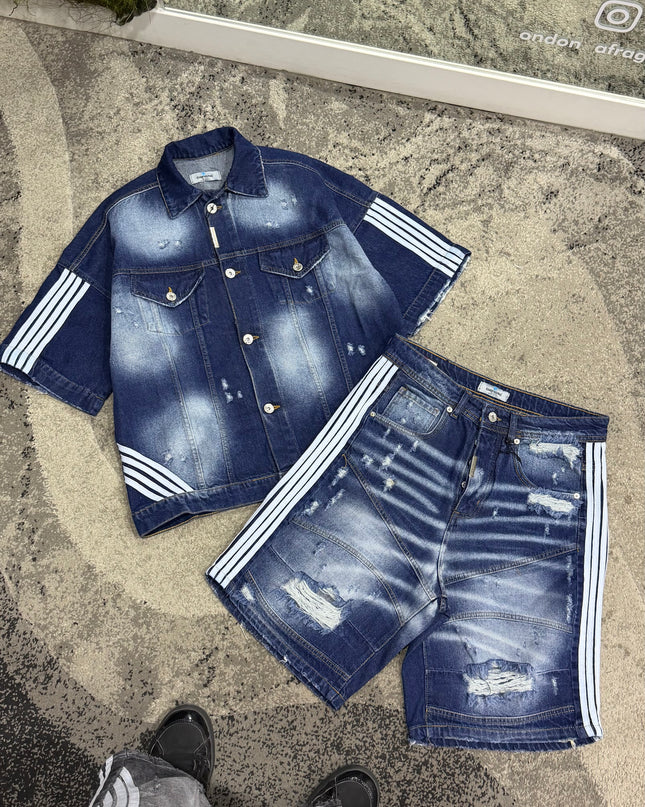 Completo Uomo Cianotic Stripe