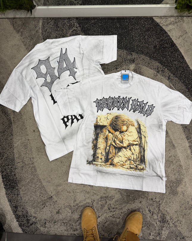 T-Shirt Uomo Cianotic Taglie Forti Broken Halo