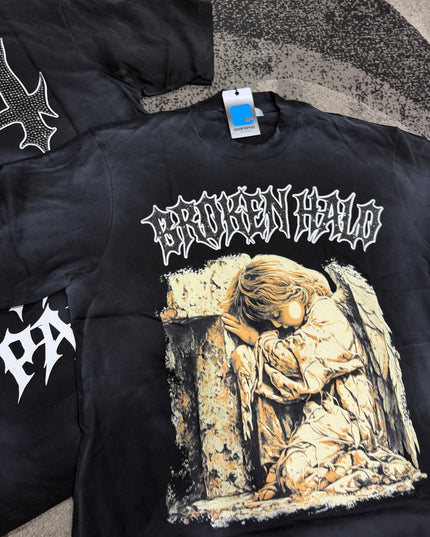 T-Shirt Uomo Cianotic Taglie Forti Broken Halo