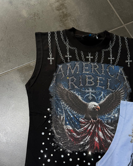 T-Shirt Bambino Cianotic America Ribe