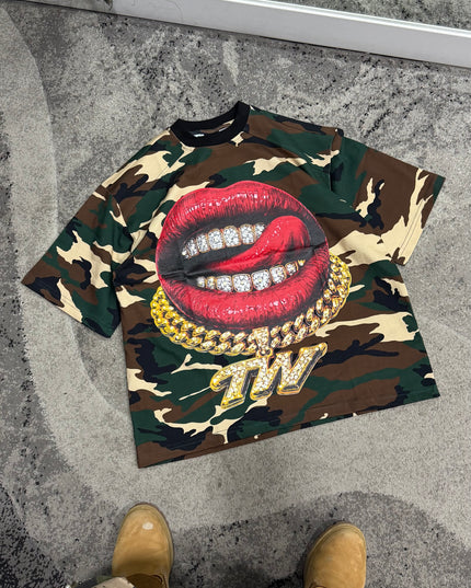 T-Shirt Uomo TPWR Mimetica Mouth