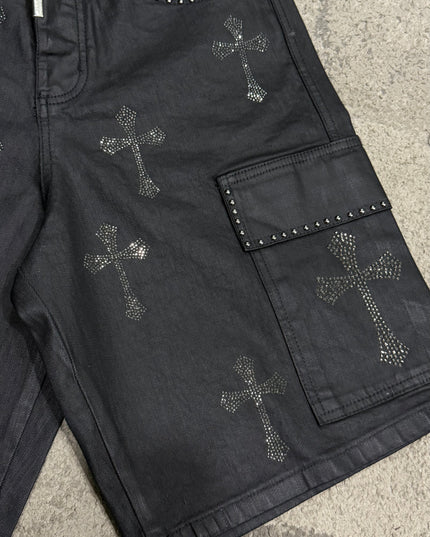 Bermuda Uomo Cianotic Spalmato Cross
