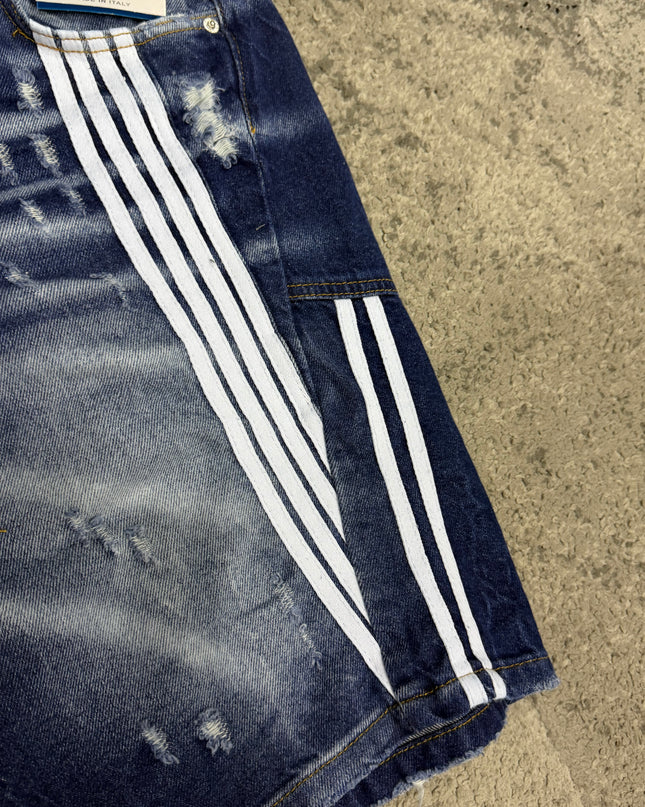 Bermuda Uomo Cianotic Stripes Blu