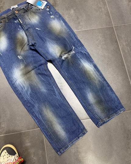 Jeans Uomo Taglie Forti Cnt Baggy Effect blu