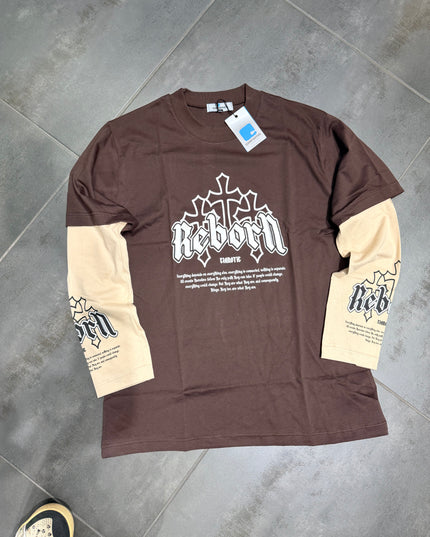 Maglia Uomo Taglie Forti Manica Lunga LongSleeve REBON