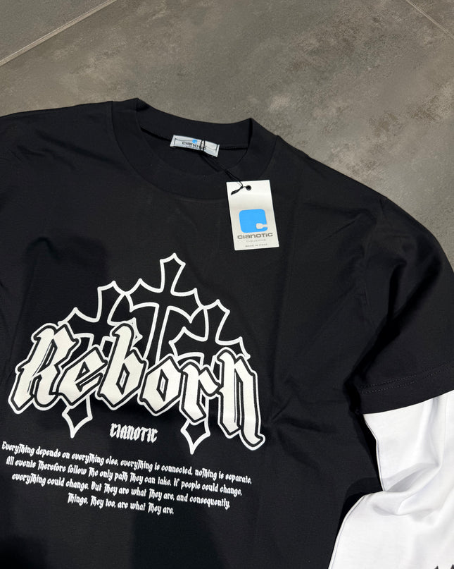 Maglia Uomo Taglie Forti Manica Lunga LongSleeve REBON
