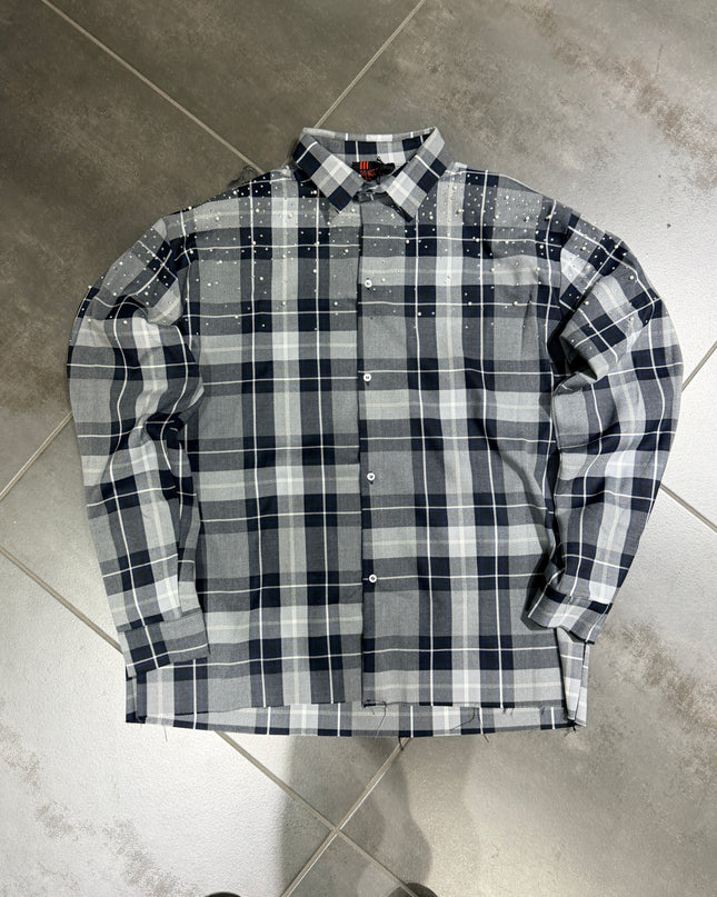 Camicia Uomo Do Not Agree Scacchi Strass 4093