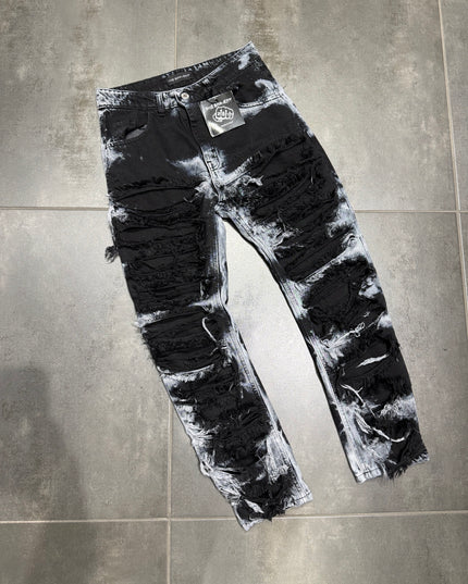 Jeans Uomo Taglie Forti Ripped Dark Shadow Believe