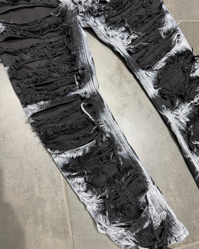 Jeans Uomo Taglie Forti Ripped Dark Shadow Believe