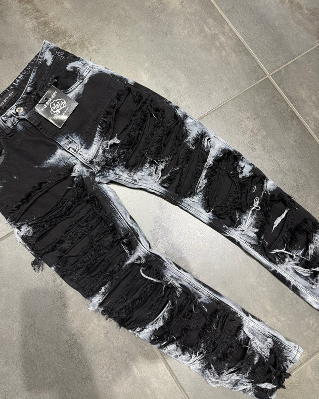 Jeans Uomo Taglie Forti Ripped Dark Shadow Believe
