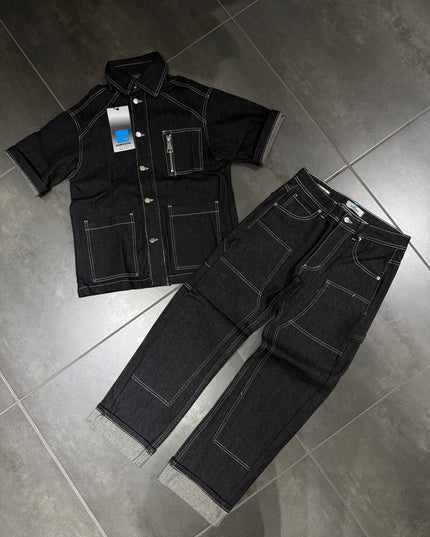 Completo Jeans Uomo Cnt Carpenter Black