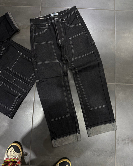 Completo Jeans Uomo Cnt Carpenter Black