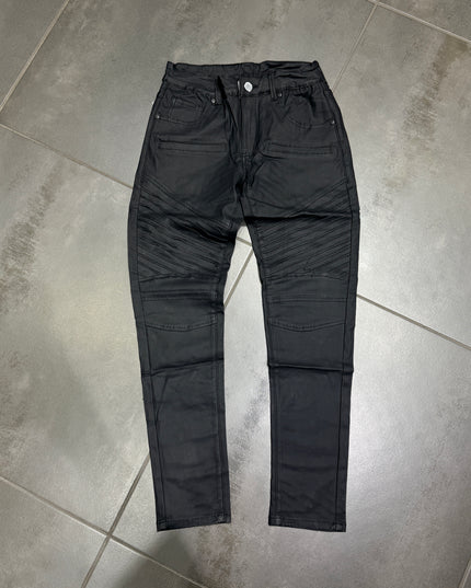 Jeans Uomo Skinny Ecopelle Zip 1026