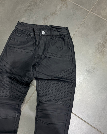 Jeans Uomo Skinny Ecopelle Zip 1026