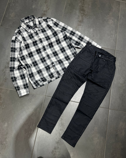 Jeans Uomo 1026 + Camicia Uomo Scacchi 8090