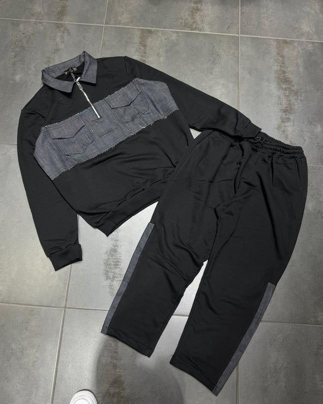 Completo Uomo Taglie Forti Reset Polo Zip