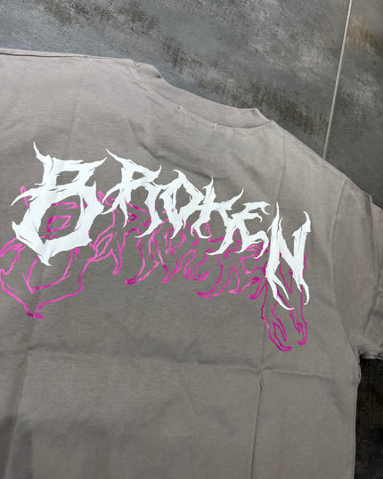 T-Shirt Uomo Cotone Calibrato 2XL  a 5XL Broken