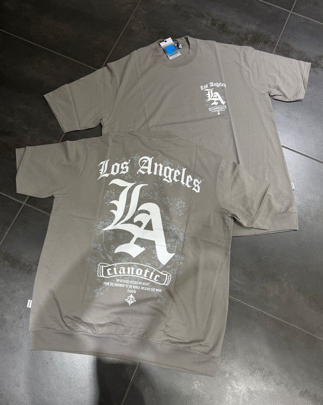 T-Shirt Uomo Taglie Forti Cianotic L.A Max