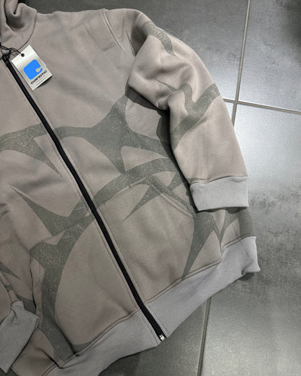 Felpa Uomo Taglie Forti CNT Zip Waves
